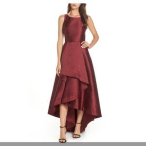 Adrianna Papell High-Low Mikado Gown Size 10 NWT
